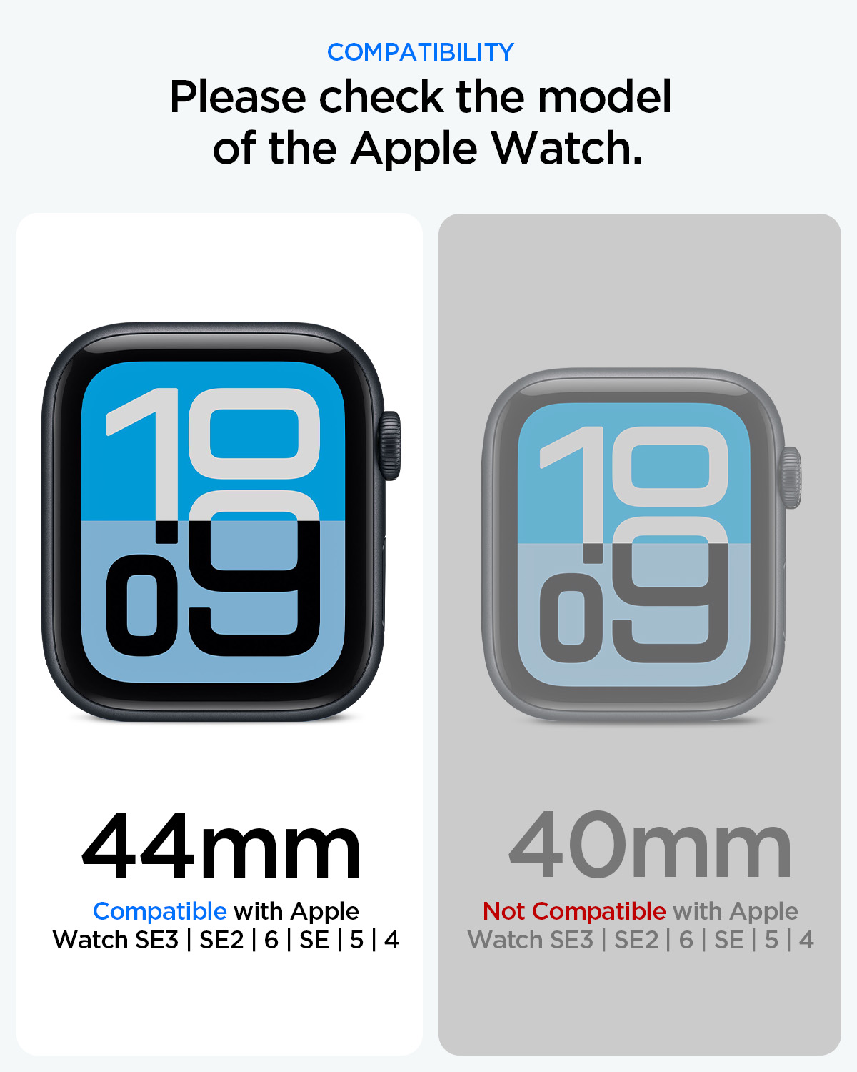 Apple Watch Series SE 3 / SE 2 / SE / 6 / 5 / 4 (44mm) Case Thin Fit 360 - Spigen Singapore