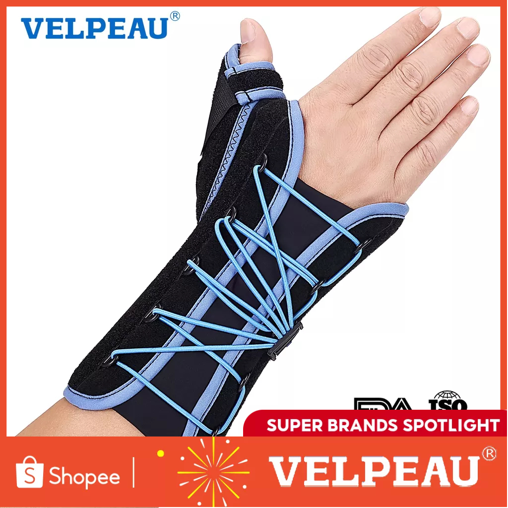 VELPEAU Wrist Splint Brace With Thumb For Arthritis Pain And Carpal Tunnel Syndrome Orthopedic