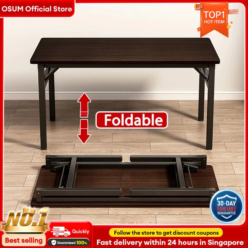 【NO Installation】 Folding Table Computer Table Foldable Banquet Table Buffet Folding Table Dining Table Study Desk 折叠桌