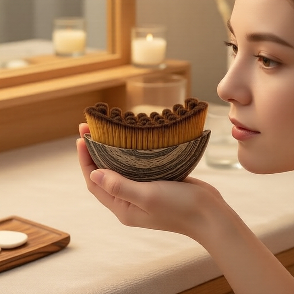 Lymphatic Face Brush - Ultra-Soft Dry Cleansing & Massage, With Storage Case