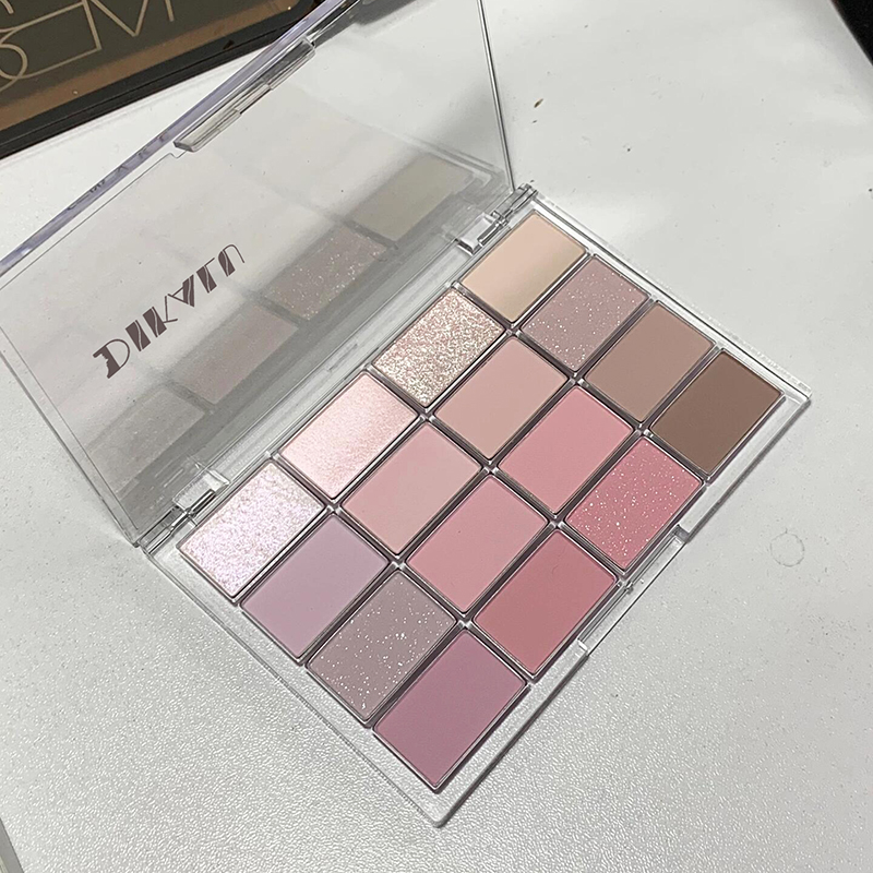 Bảng phấn mắt 16 màu Hồng Matte Pearlescent Smoky Earth Color