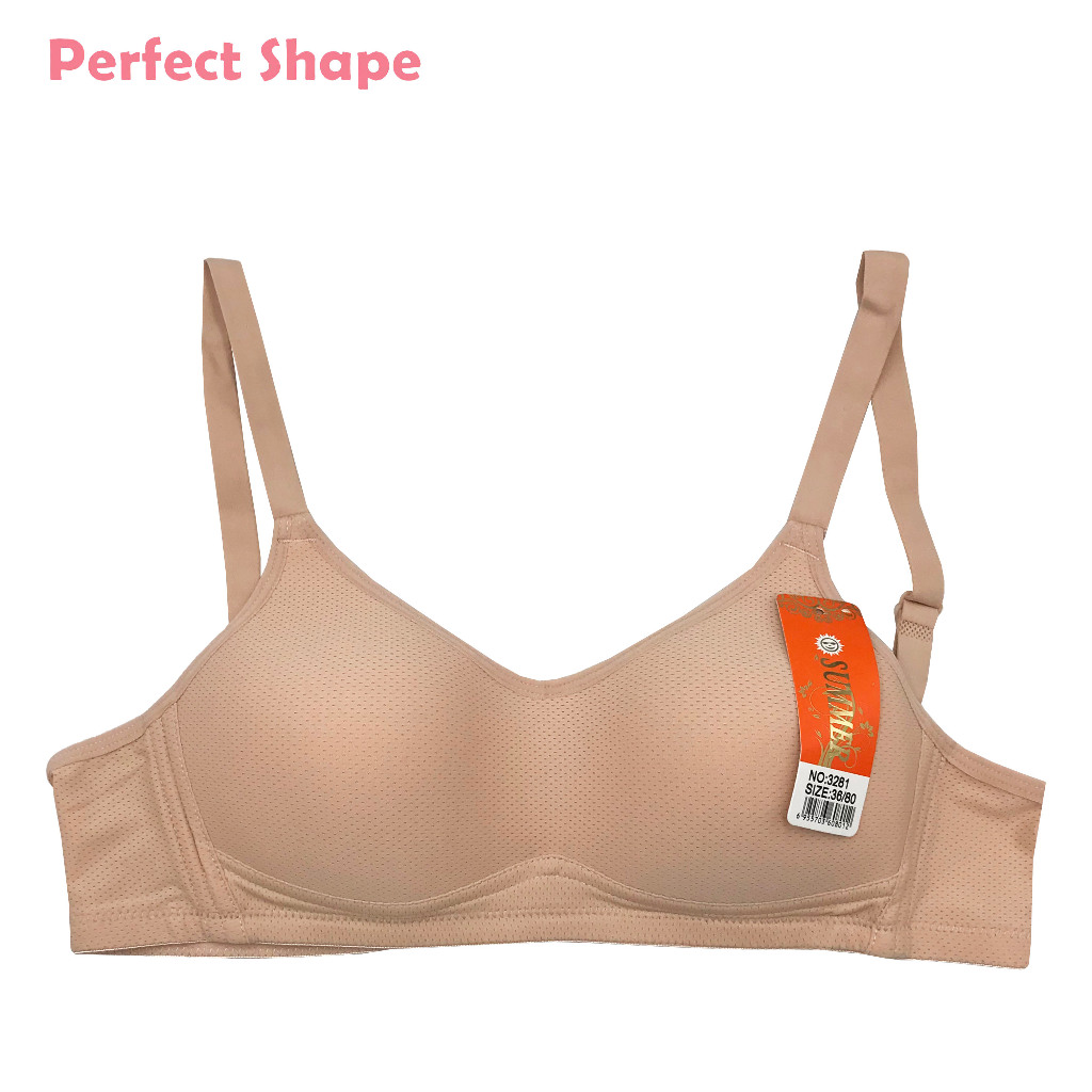 Perfect Shape Cup B Wireless Modal Breatable Bra for Women Basic Underwear (1pc)