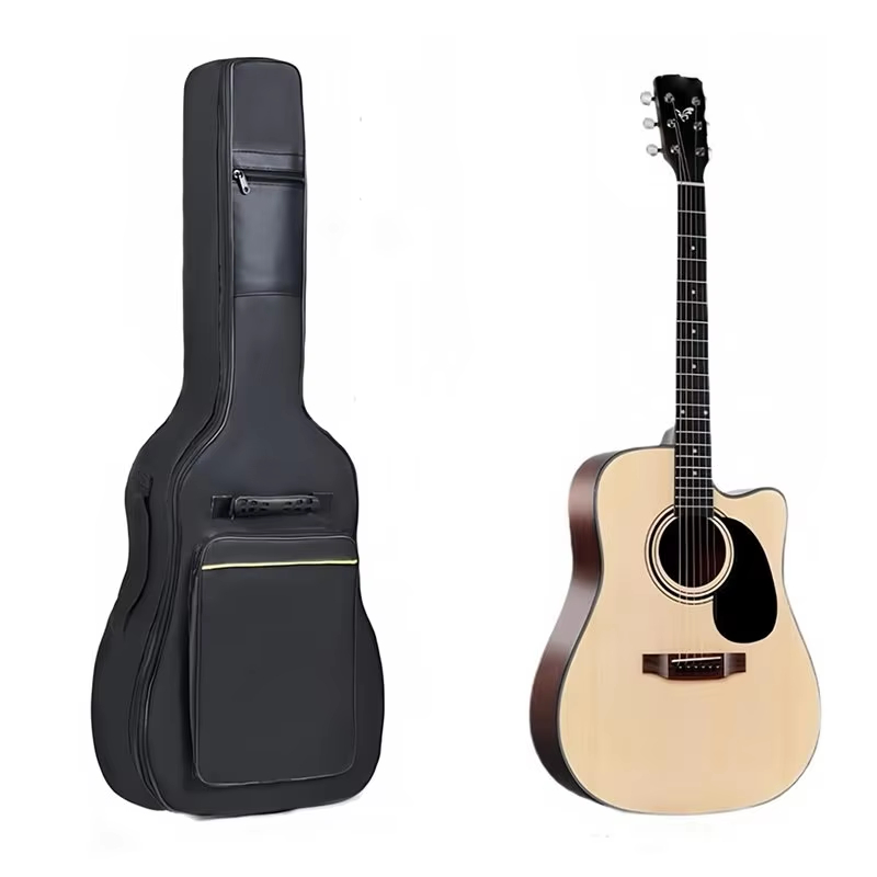 Miwayer Black 41 Inch Guitar Backpack Durable Oxford Fabric Water Resistant Acoustic Guitar Protecti
