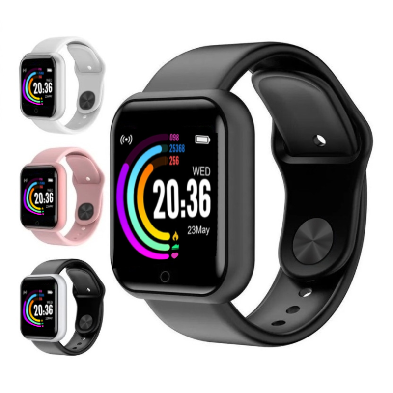 Y68 D20s Smart Watch Bluetooth Fitness Tracker Watches Men Women Smartwatch Digital Bracelet Wristba