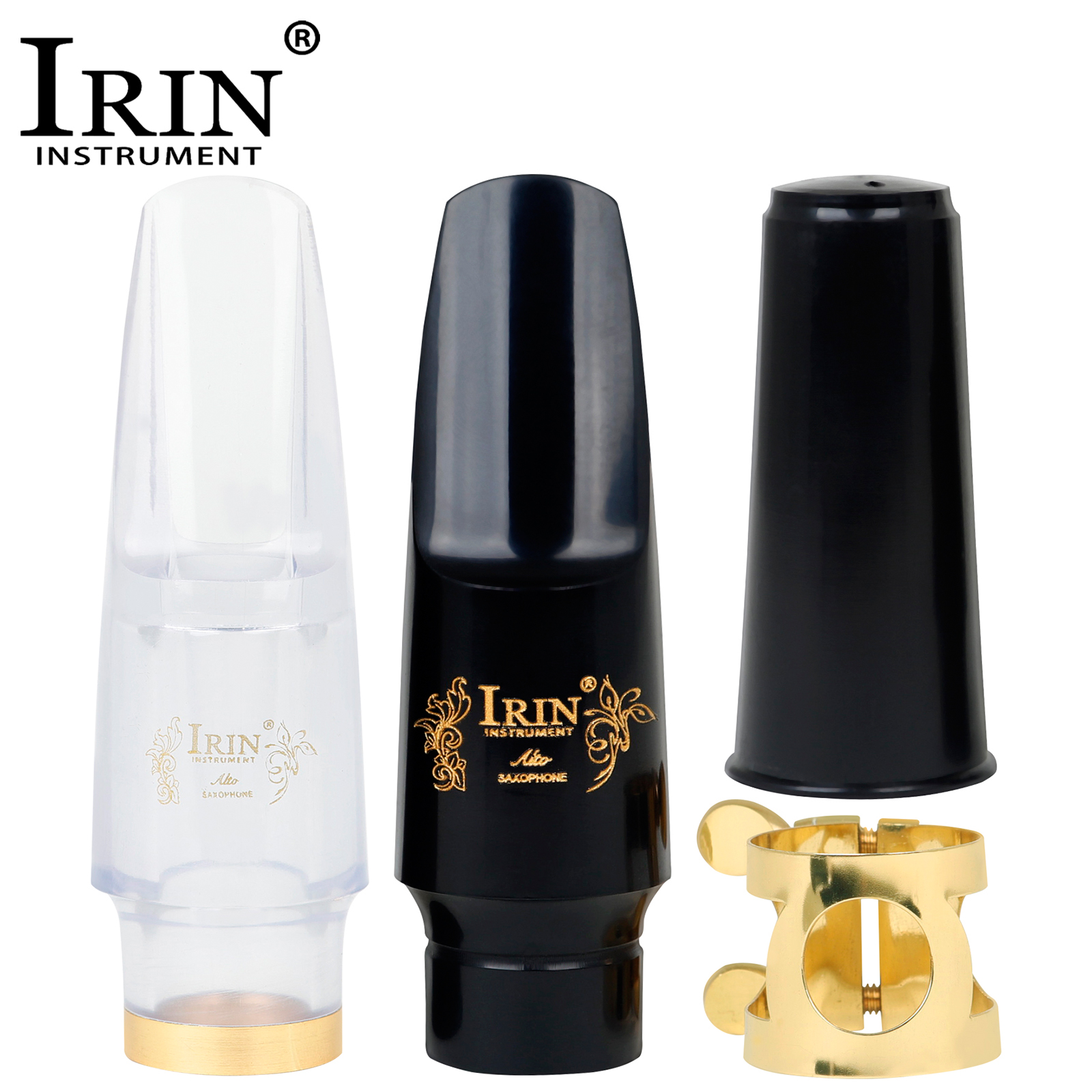 IRIN Mouthpiece Cap Ligature Clip High Quality Alto Saxophone Universal Mouthpiece Woodwind Instrume