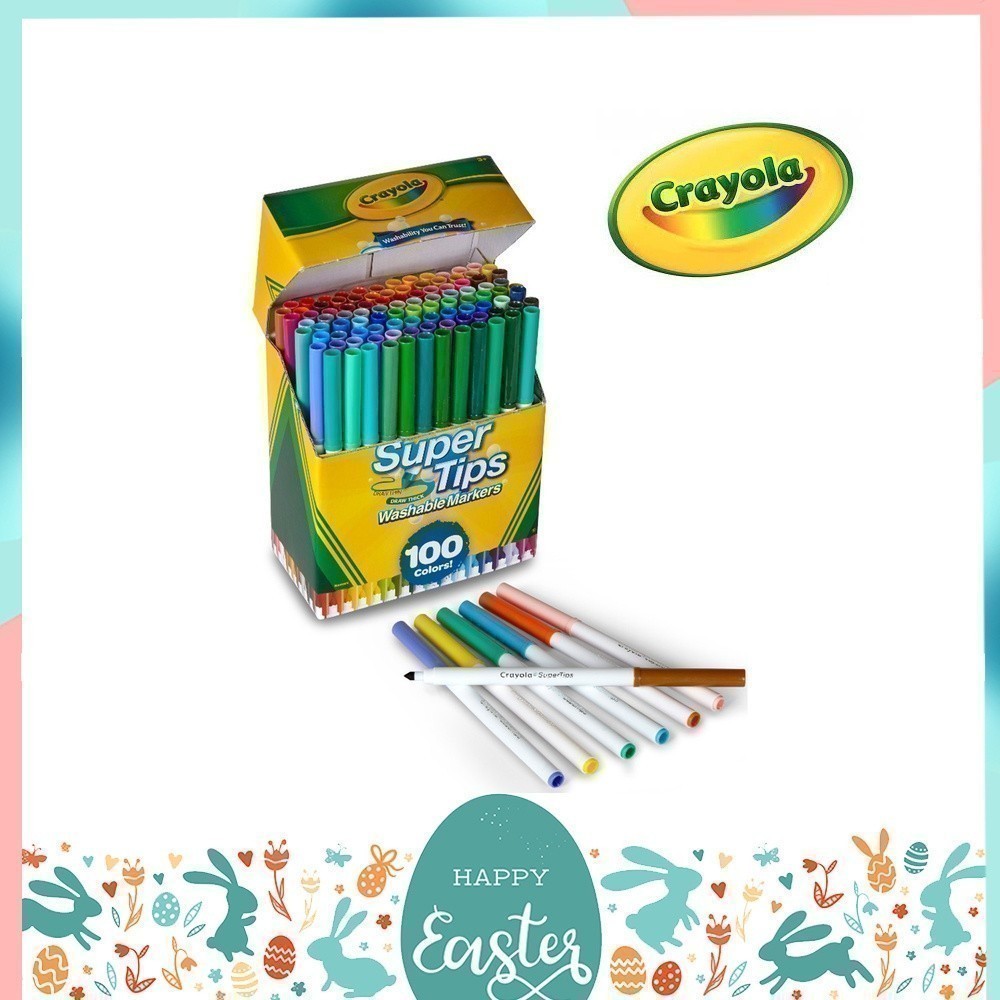Plumones Crayola Crayola 100 Supertips Crayola Washable Super Tips