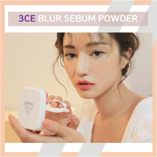 3Ce Blur Sebum Powder #White 7.4G | Shopee Singapore