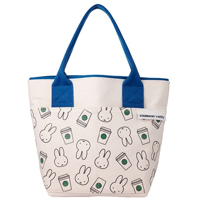 海外✴︎STARBUCKS × miffy グリーン トートバッグ Starbucks x Miffy collaboration tote bag Green Singapore