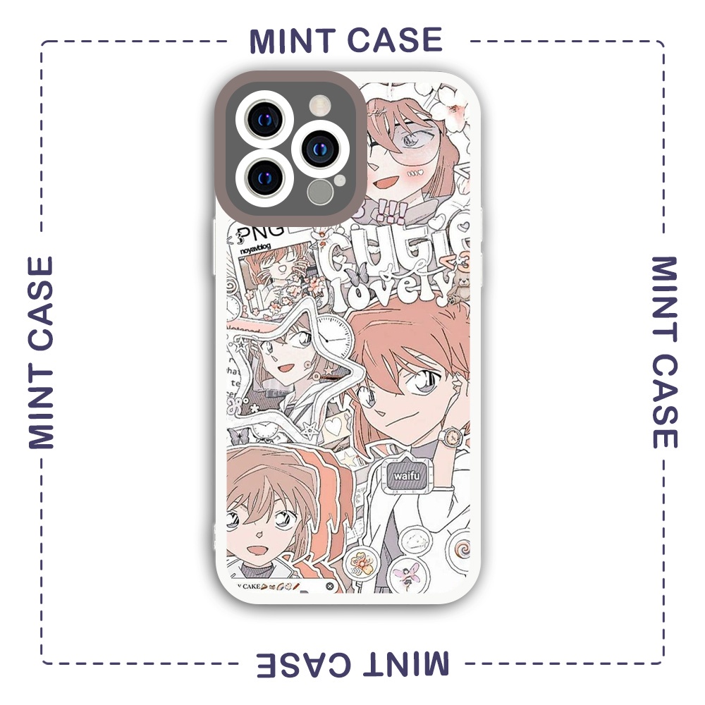 Ốp lưng iphone cạnh vuông Mint Case Haibara Ai wallpaper 6/6s/7/7plus/8/8plus/x/xr/xs/11/12/13/pro/p