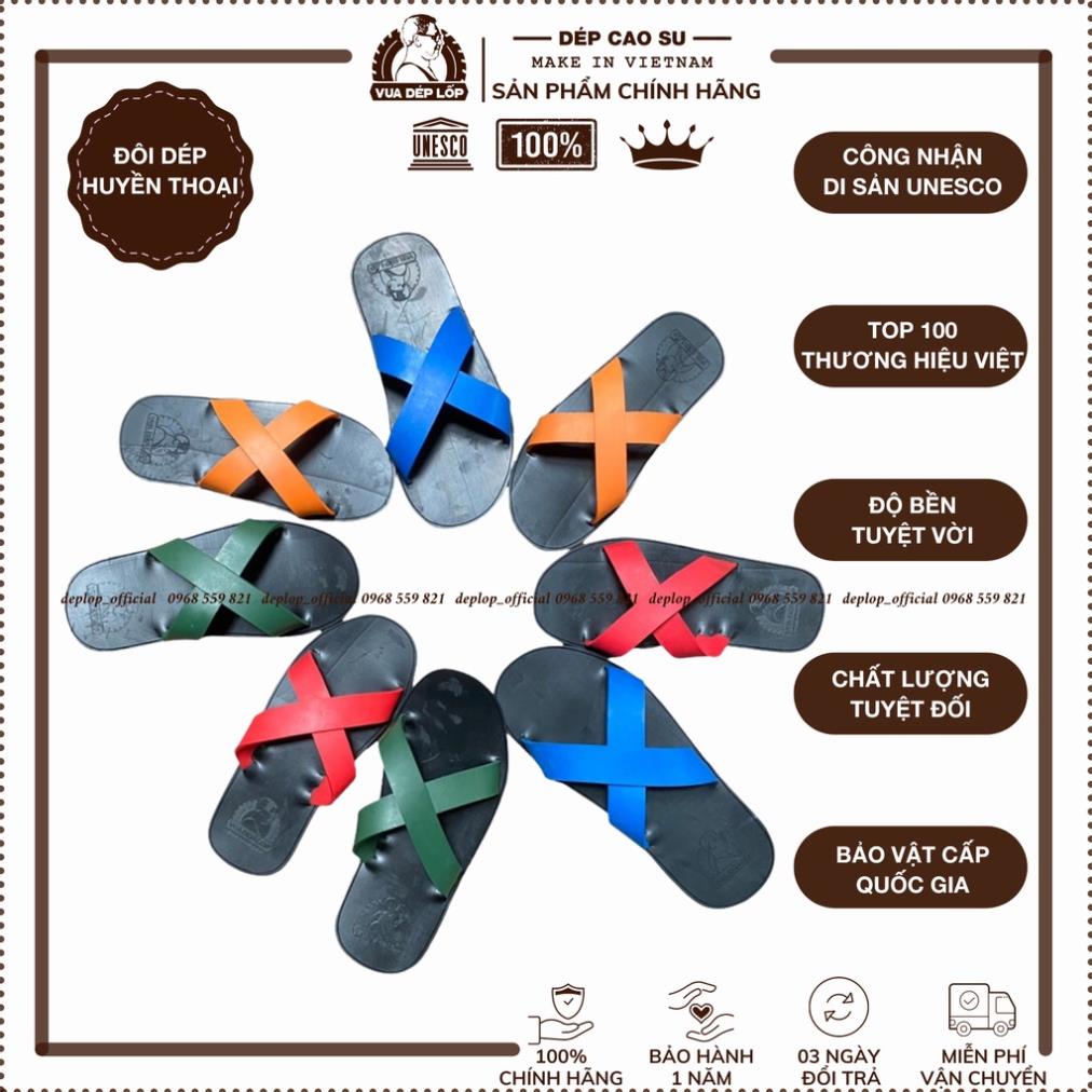Quai dép thay thế thương hiệu Vua Dép Lốp nhiều màu cho khách lựa chọn