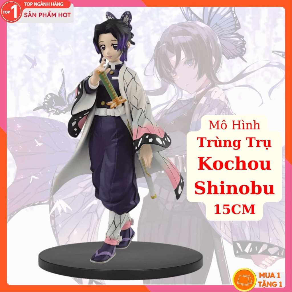 Mô Hình Trùng Trụ Kochou Shinobu 15CM Cao Cấp Mô hình Kimetsu no Yaiba Cao Cấp, Figure Mô Hình Anmie