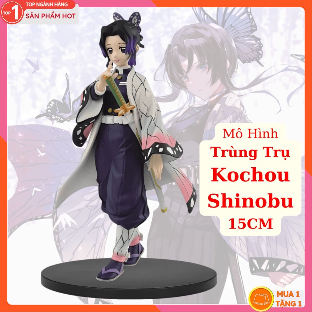 Mô Hình Trùng Trụ Kochou Shinobu 15CM Cao Cấp Mô hình Kimetsu no Yaiba Cao Cấp, Figure Mô Hình Anmie