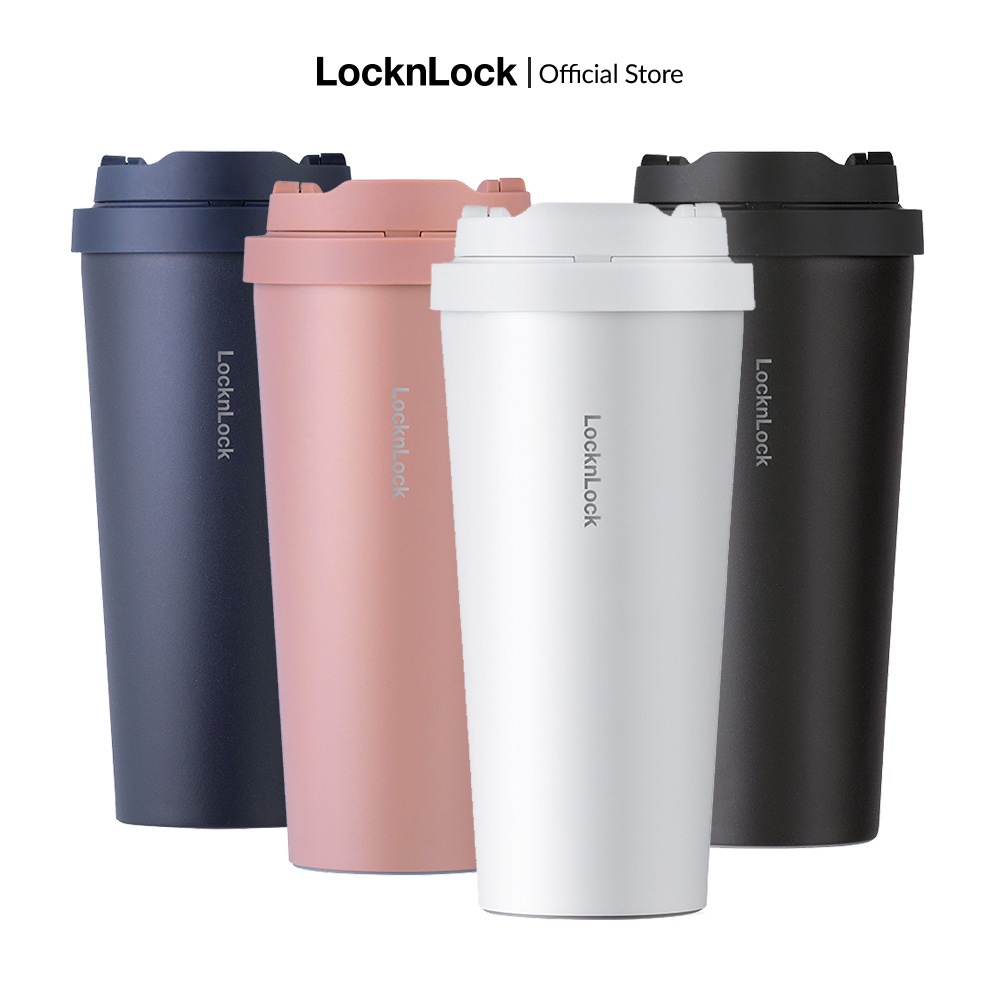 Bình giữ nhiệt Lock&Lock Energetic one-touch thép không gỉ 316L 550ml và 400ml - LHC3249 (4 màu)