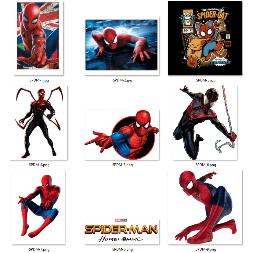 Hình Ủi, Hình Ép Nhiệt Spider Man (Fan Art) 1