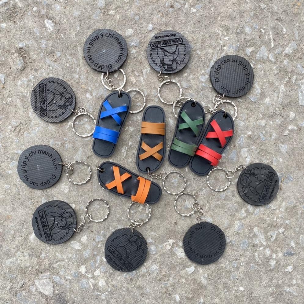 VDL Móc khóa, dép cao su, dép Bác Hồ thương hiệu Vua Dép Lốp Phạm Quang Xuân, chính hãng, ảnh thật