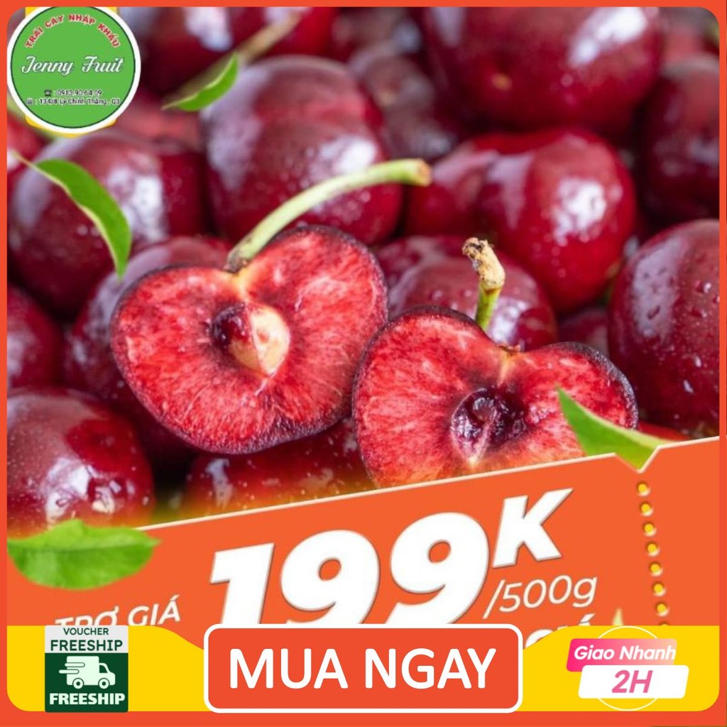 [ JENNY FRUIT ] [ HỎA TỐC ] CHERRY MỸ GIÒN NGỌT