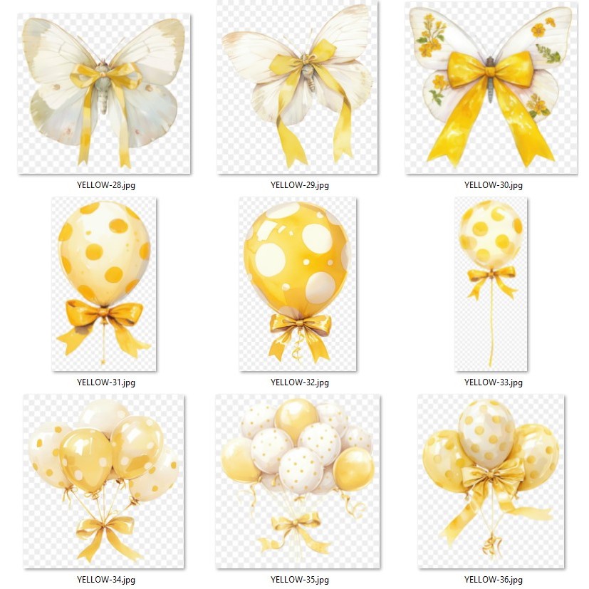 Hình Ủi Nhiệt Chủ Đề Màu Vàng Cute 4