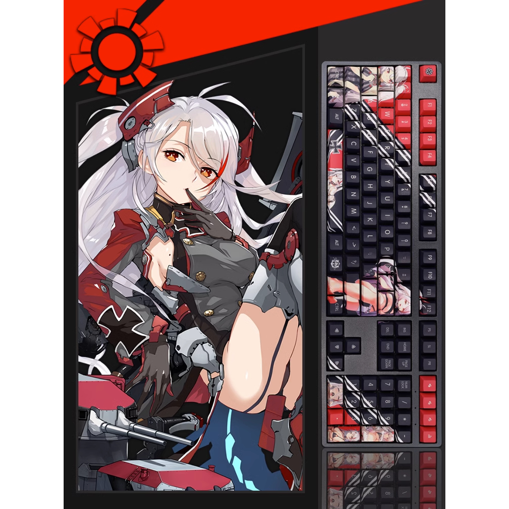 Bộ Keycap Azur Lane ( Prinz Eugen Model), chất liệu PBT