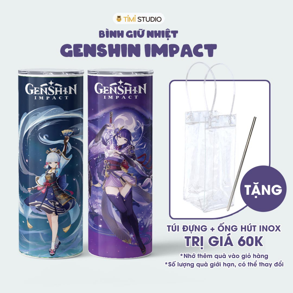 Bình Giữ Nhiệt Hình Genshin Impact - Ly Giữ Nhiệt Hình Genshin Impact - Cốc Giữ Nhiệt Hình Genshin I