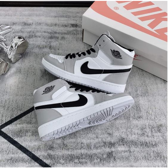 Xám Cao_Giày JD 1 High University Red Bản Cao Cấp , Giày Jordan Cao Cổ Mẫu Cool Vip