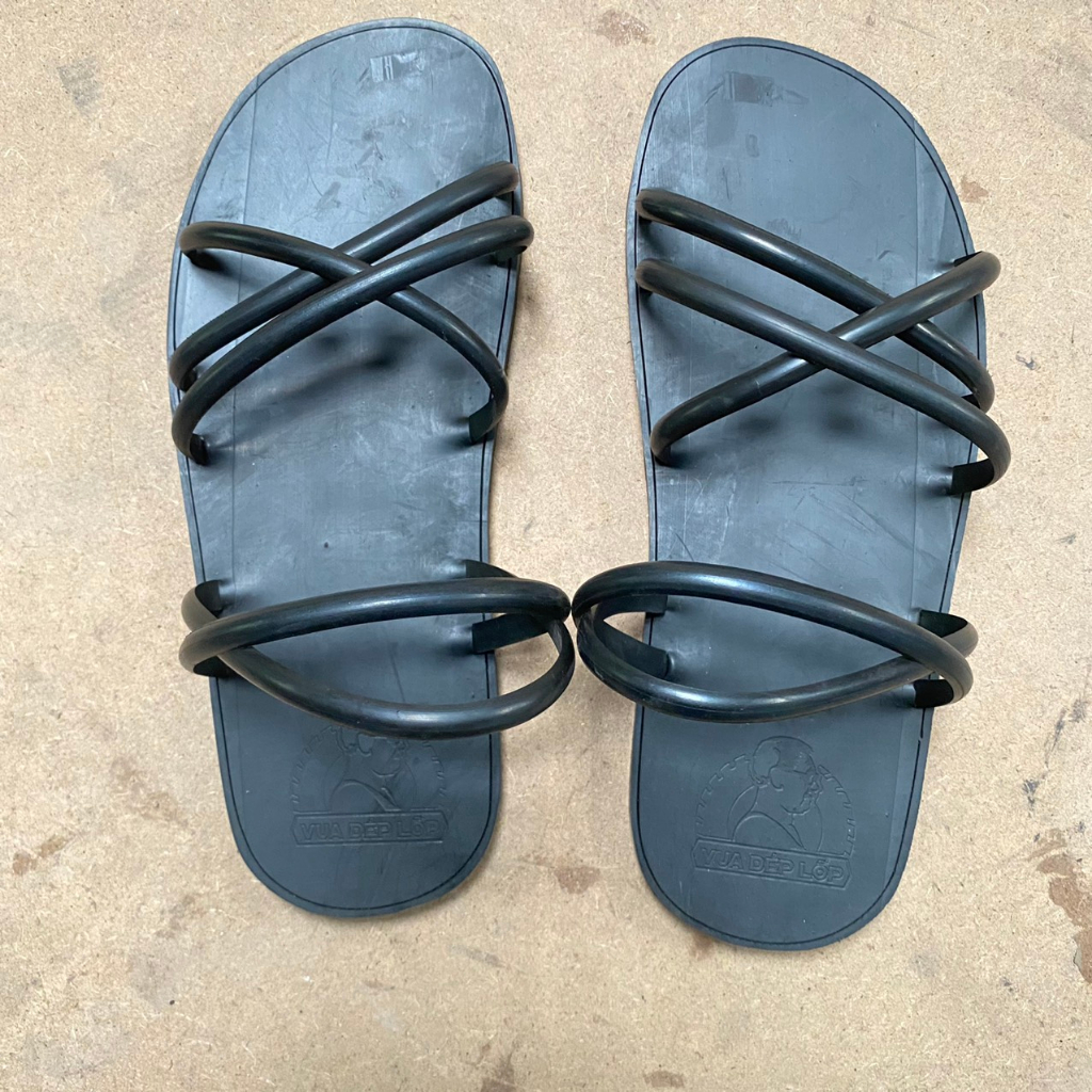 Dép cao su Bác Hồ, bộ đội Trường Sơn, kiểu râu 5 quai giải phóng tăm làm thủ công VUA DÉP LỐP