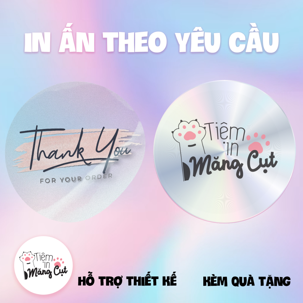 In Decal Trong, In Decal Hologram, In Sticker, In Logo, Thiết Kế Theo Yêu Cầu