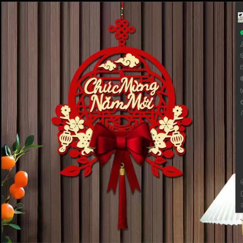 Dải Treo Trang Trí Tết, Dải Treo Cửa May Mắn Tết Decor Nhà Cửa, Phụ Kiện Decor Trang Trí Tết 2024 Ch
