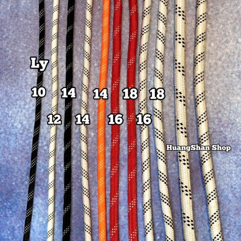 1 mét dây dù tết cường lực an toàn độ cao, dây thừng chịu lực dùng cho thợ sơn nước, lau kính, PCCC