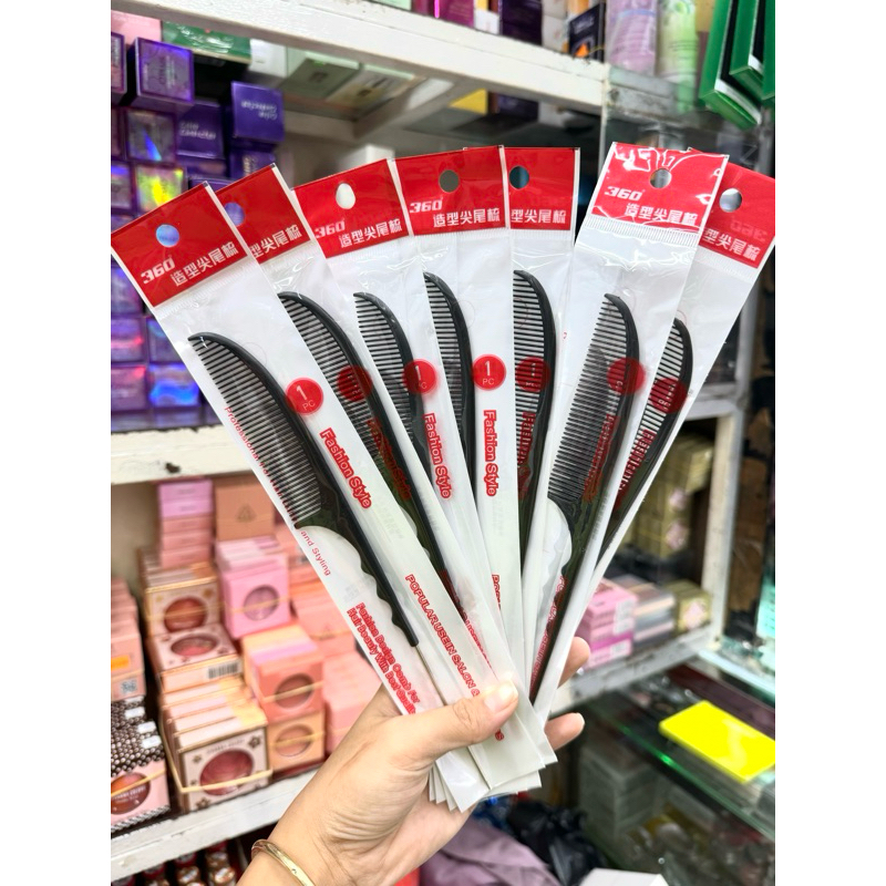 Lược Cá Mập Cán inox , Cán Nhựa Tạo Kiểu Tóc