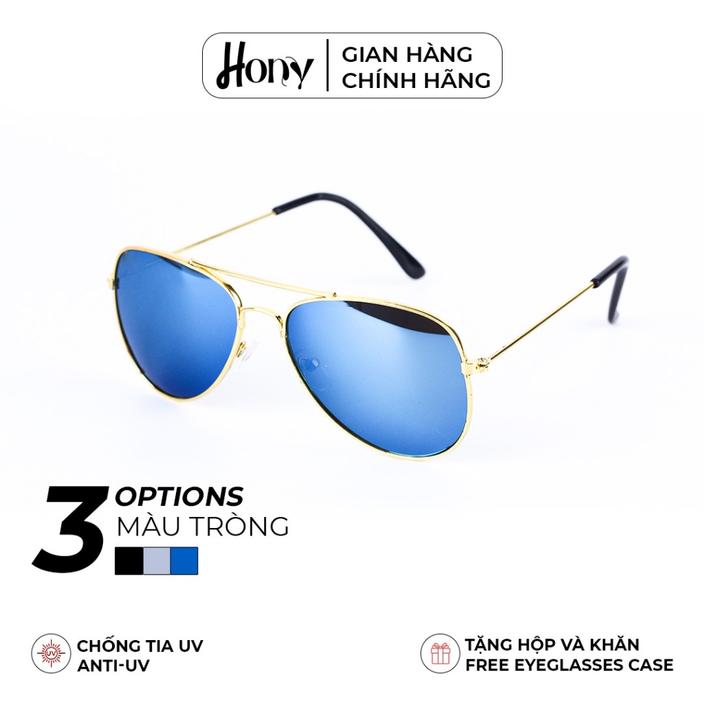 Kính râm trẻ em thời trang HONY, tròng tráng gương phong cách
