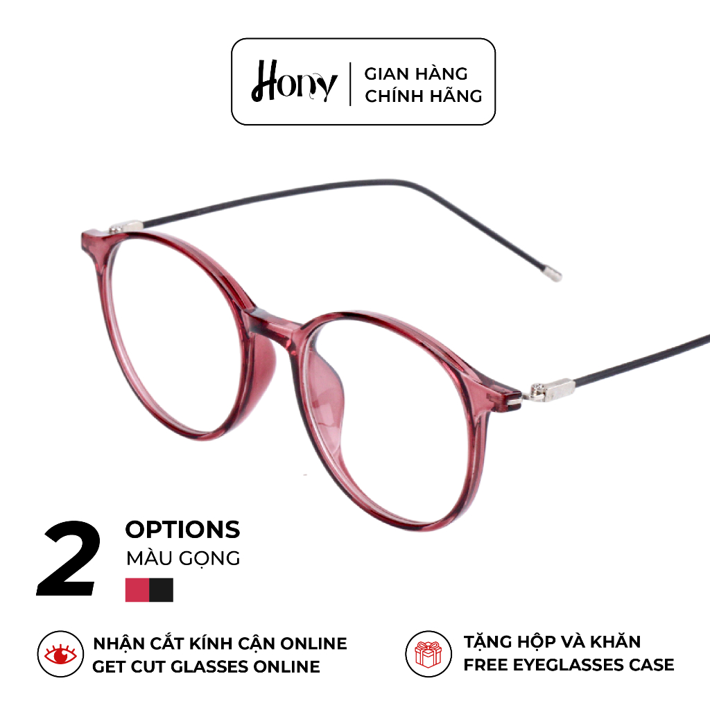Mắt kính Nữ thời trang HONY - Gọng hợp kim form tròn cá tính