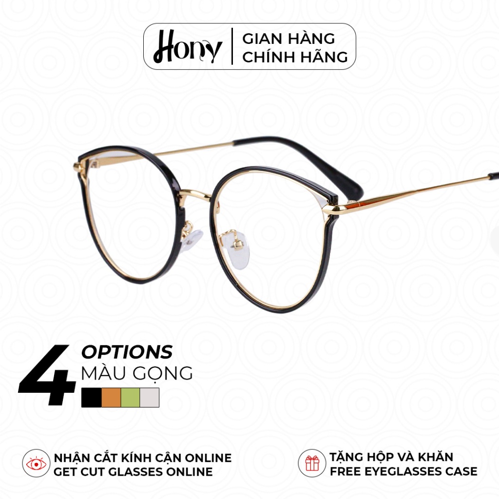 Mắt kính Nữ thời trang HONY - Gọng mắt mèo hợp kim phong cách cá tính