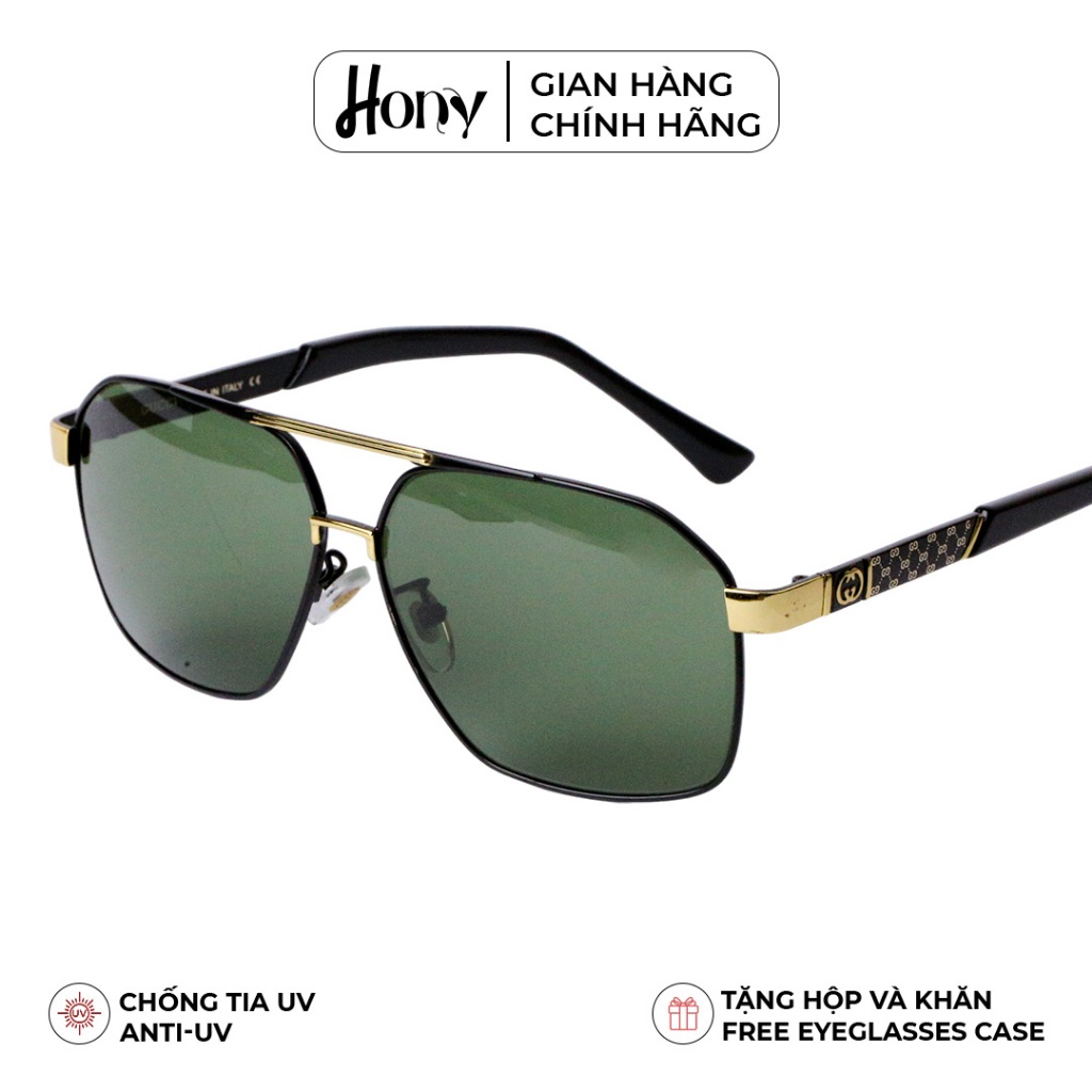 Kính râm Nam thời trang HONY, tròng thủy tinh xanh bền bỉ thời trang B17