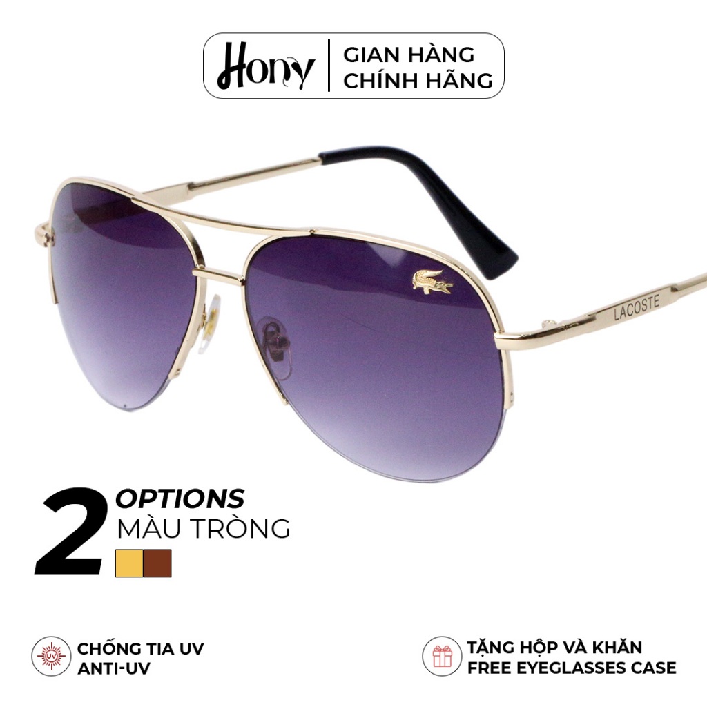 Kính râm Nam thời trang HONY, tròng nửa viền thời trang