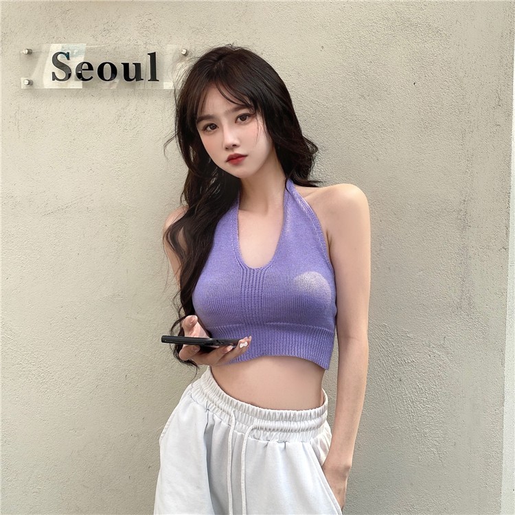 áo yếm nữ cá tính croptop buộc dây nhiều màu Quảng châu