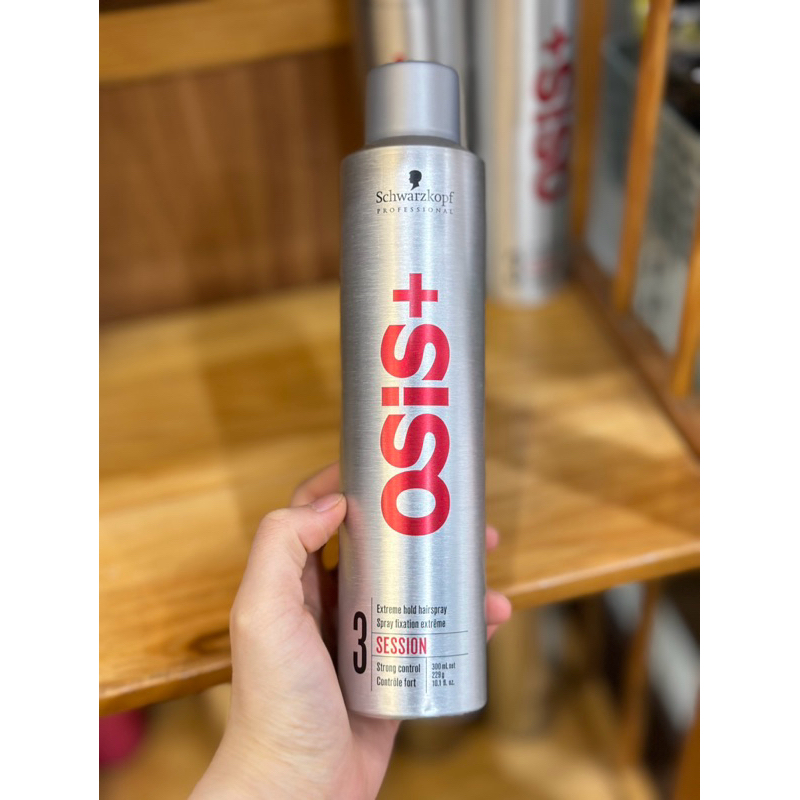 Gôm/Keo xịt tóc osis+ 3 Session Finish 300ml Tạo mẫu tóc trang điểm cô dâu, chuyên nghiệp