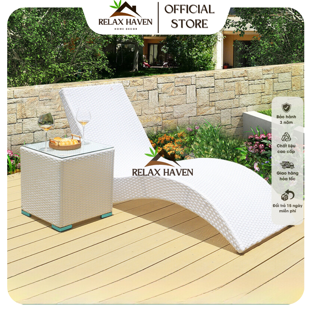 Giường Ghế Nằm bể bơi Thư Giãn Cao Cấp thiết kế Mới Lạ Relax Haven - Decor Bể Bơi, Bãi Biển, Homestay, Resort HCM