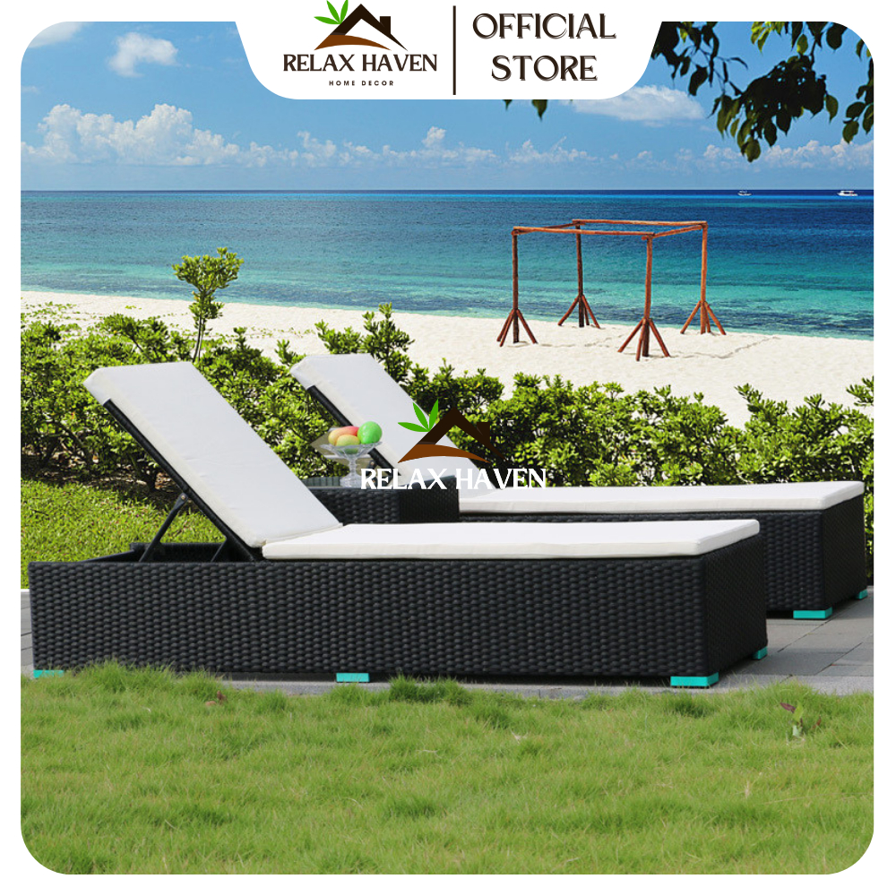 Giường Nằm Hình Hộp Bể Bơi Resort, Villa Cao Cấp dùng Tắm Nắng Đọc Sách Thư Giãn - Relax Haven HCM