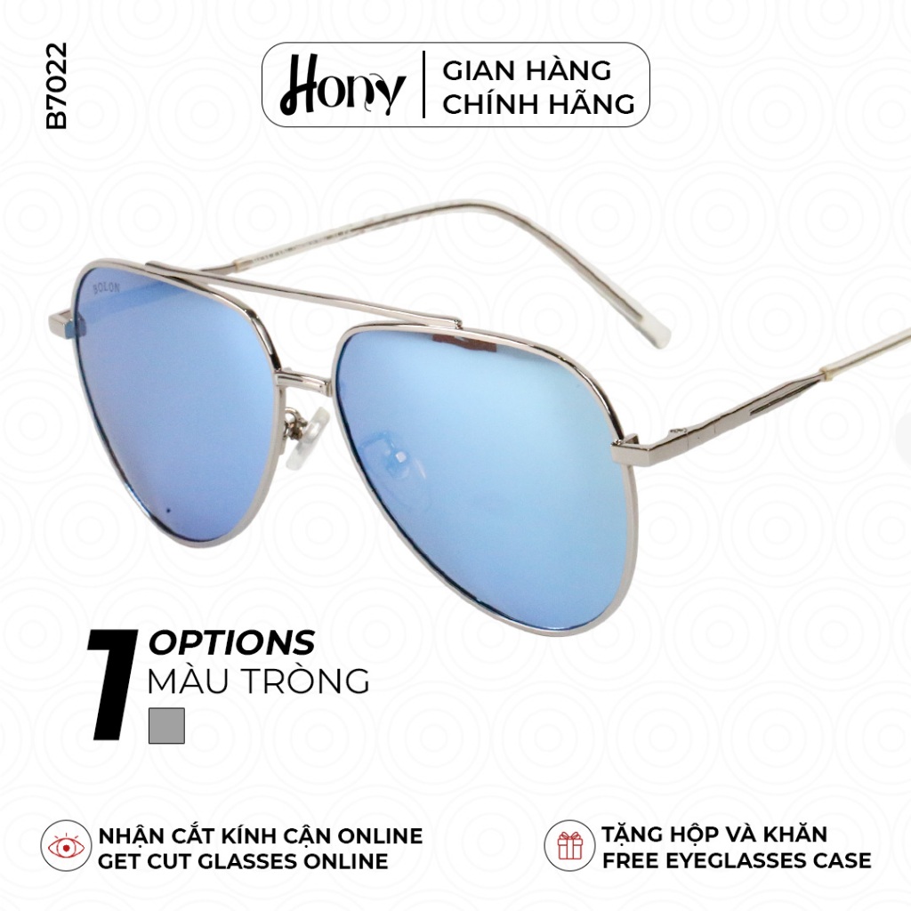 Kính râm Nam thời trang HONY, tráng gương xanh sang trọng thời thượng B7022
