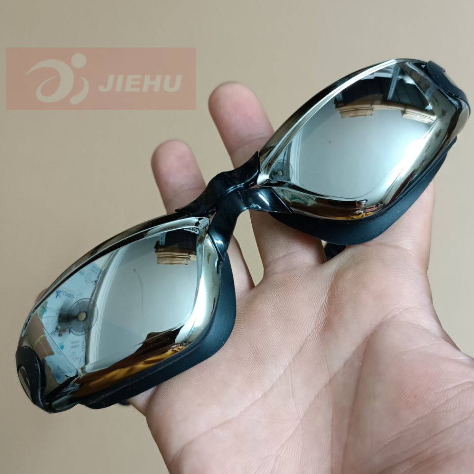 Kính bơi người lớn tráng gương JIEHU 8530M bảo vệ mắt an toàn, kính bơi phù hợp cho cả nam và nữ tặng hộp đựng cao cấp.