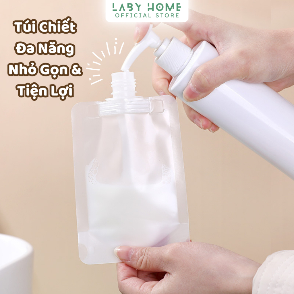 Túi Chiết Dầu Gọi Sữa Tắm Dầu Xả Nước Rửa Tay, Sữa Rửa Mặt Đa Năng Tiện Lợi, Hộp Đựng Dung Dịch Du Lịch LABY HOME