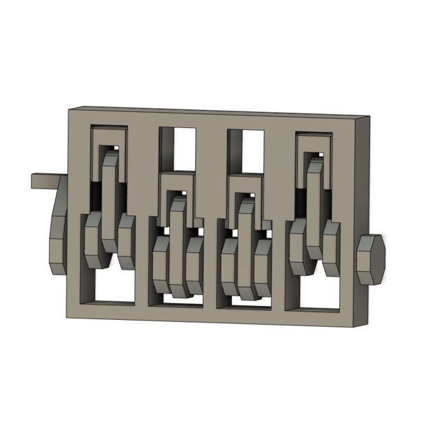 Móc khóa hình động cơ mini cầm tay