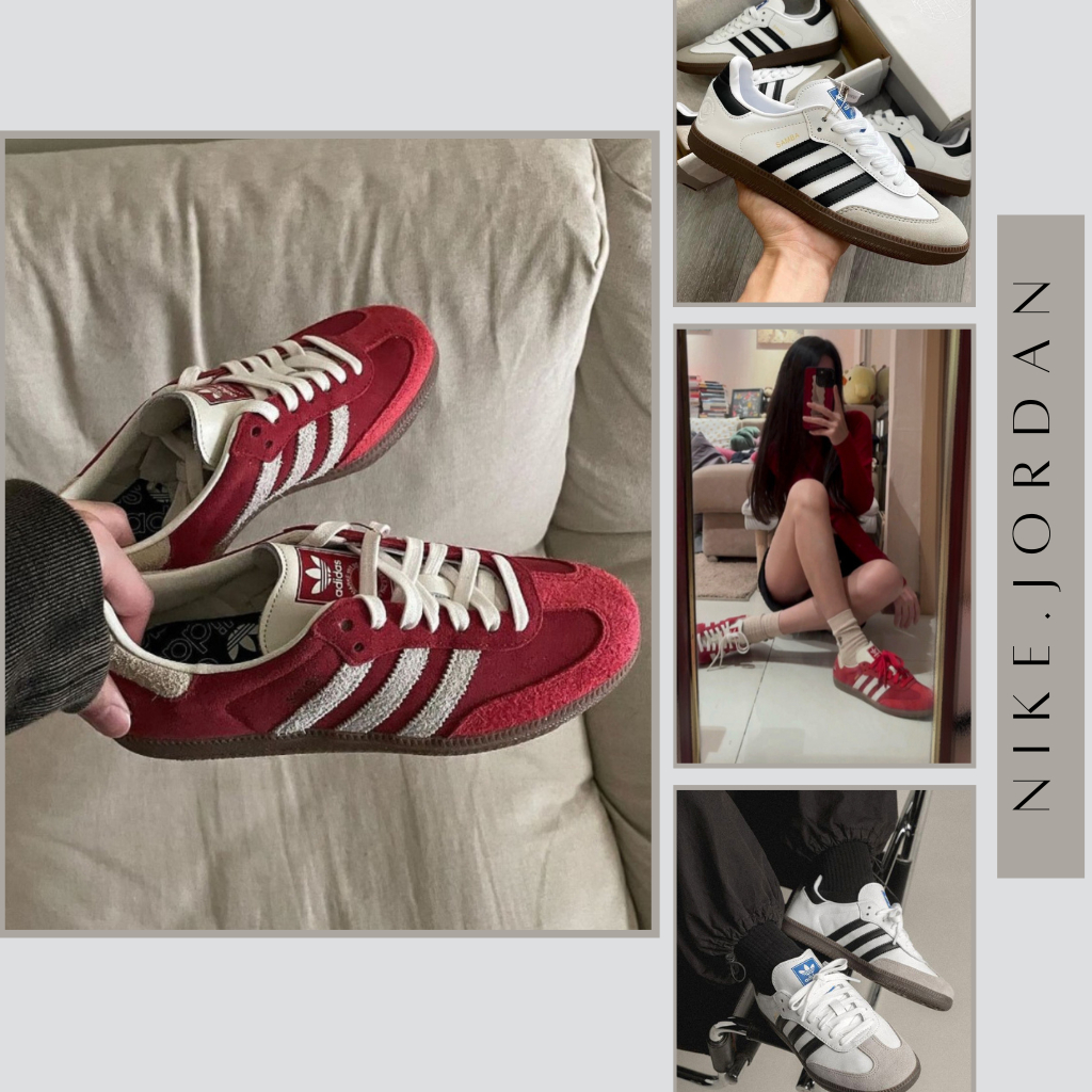 Giày Adidas_Samba Classic White (TĂNG 1 SZ) , Giày Thể Thao Samba Trắng Đen Bản Full Box (CÓ HỖ TRỢ 