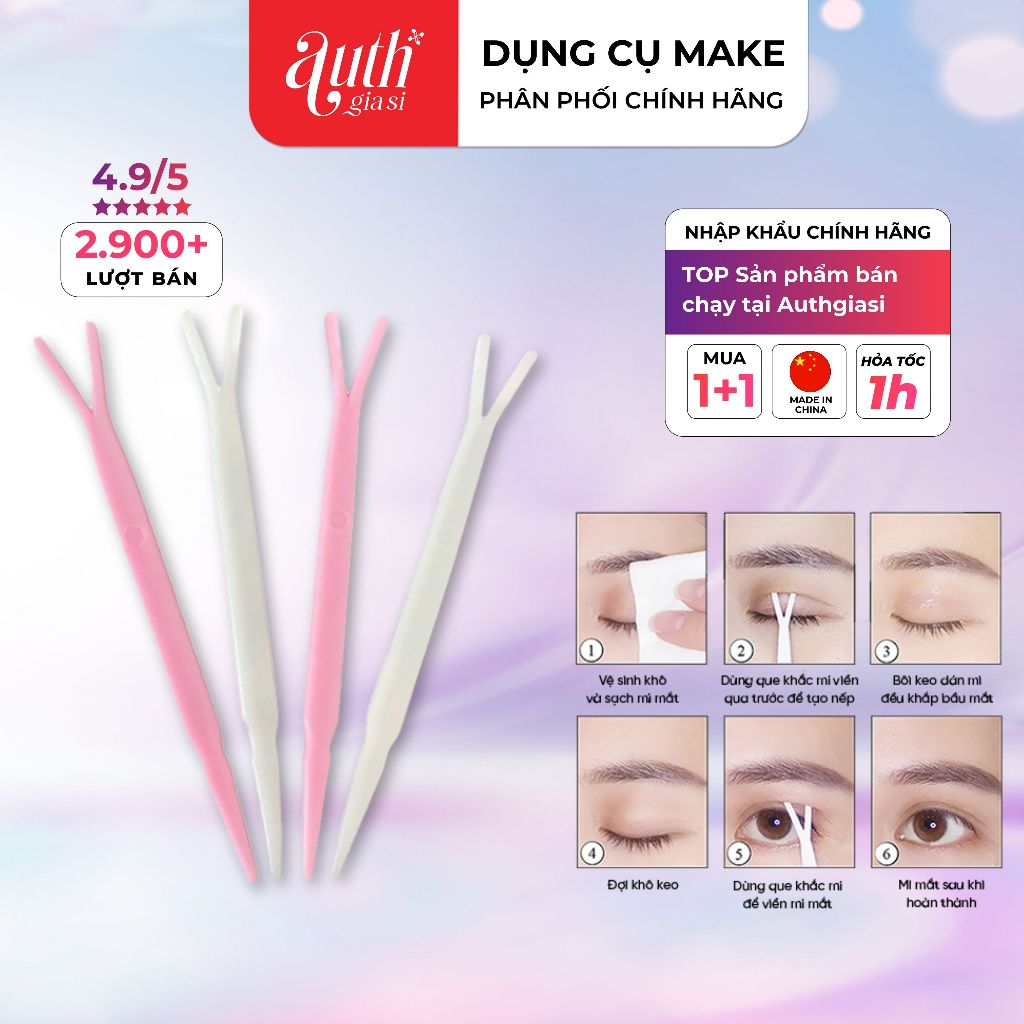 [COMBO] Que nhấn miếng dán kích mí sử dụng hiệu quả