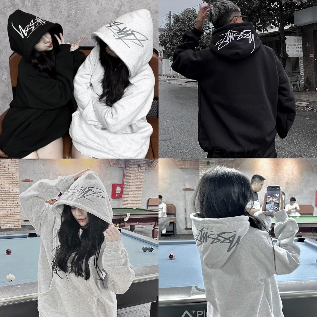 Áo Hoodie Sờ Tu Sy Nón Thêu Form Rộng Nam Nữ Unisex Vải Nỉ Cotton Cao Cấp Mặc Cực Đẹp Trẻ Trung Mẫu 