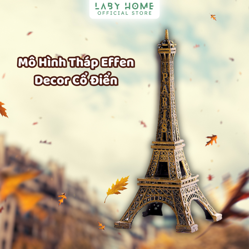 Mô Hình Tháp Effen Trang Trí Nhà Cửa, Phòng Khách Phong Cách Cổ Điển Vintage, Tượng Để Bàn Effen Tower Nhiều Kích Cỡ