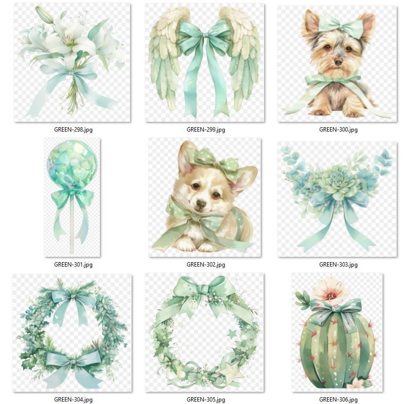 Hình Ủi Nhiệt Chủ Đề Màu Xanh Lá 34