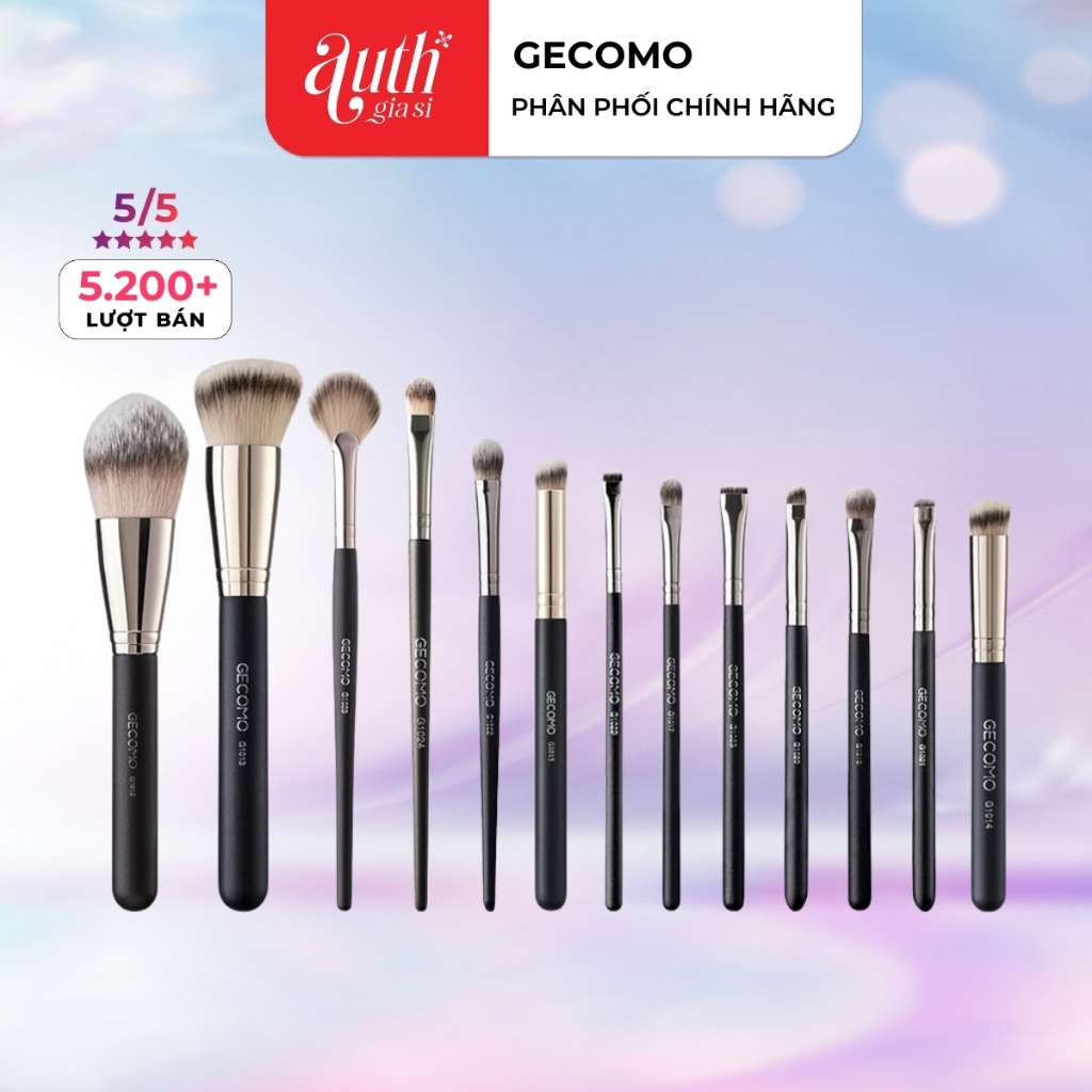 [COMBO 2] Cọ GECOMO trang điểm chuyên nghiệp lông mềm mịn