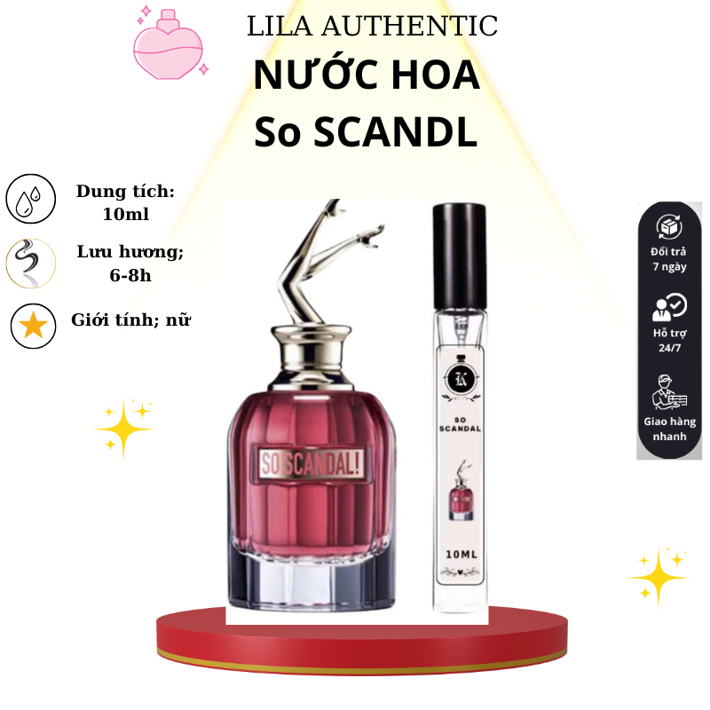 Nước hoa So Scandal ESTARA thơm lâu,Nước hoa nữ  quyến rũ, gợi cảm, khiêu khích