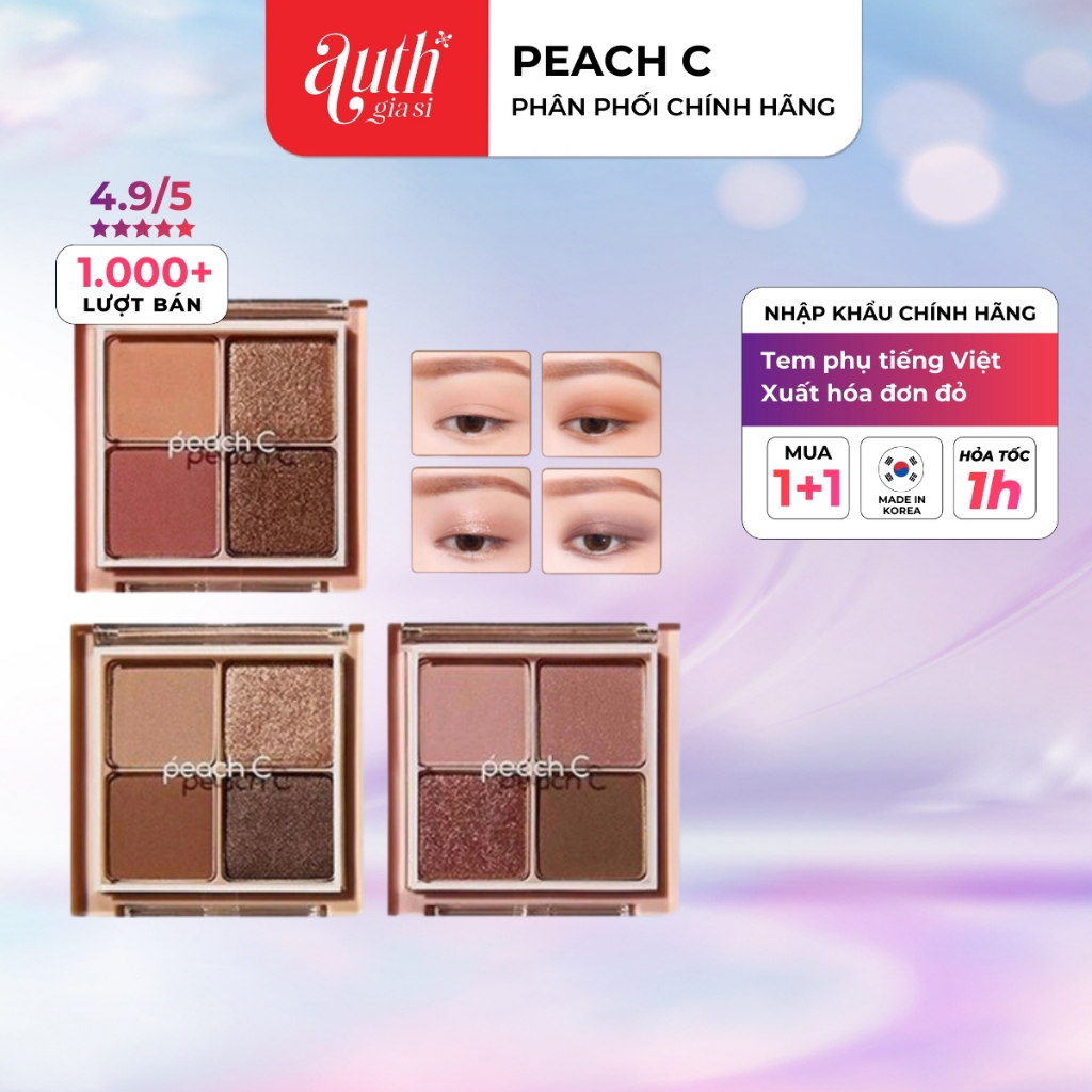 [CHÍNH HÃNG] Bảng phấn mắt PEACH C Falling In Eye Shadow Palette (Sale Date)